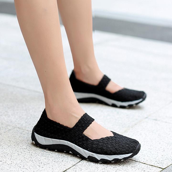 Stylish breathable slip-on casual flat loafers