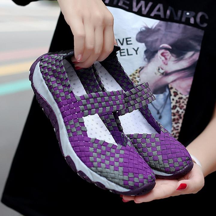 Stylish breathable slip-on casual flat loafers