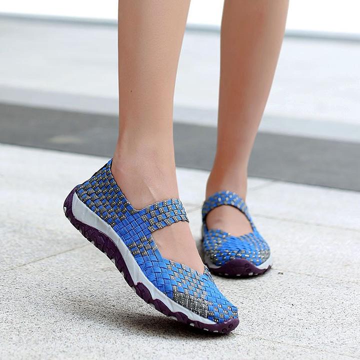 Stylish breathable slip-on casual flat loafers