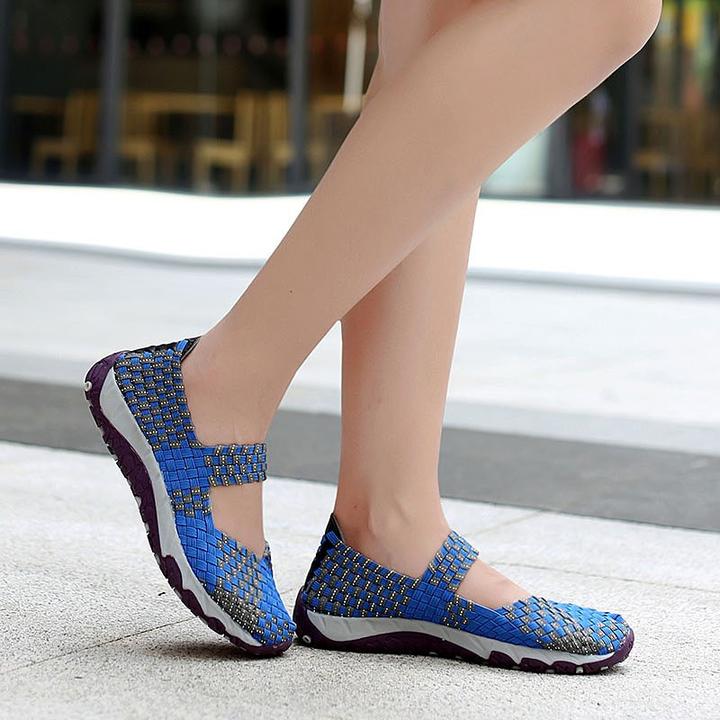 Stylish breathable slip-on casual flat loafers