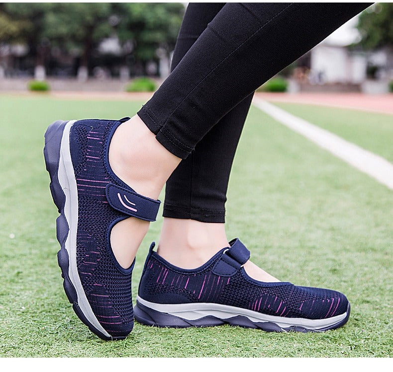 STRETCHABLE BREATHABLE LIGHTWEIGHT WALKING SHOES
