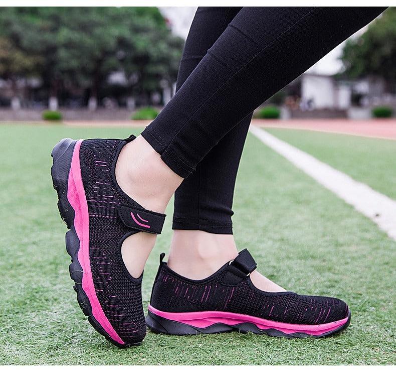 STRETCHABLE BREATHABLE LIGHTWEIGHT WALKING SHOES