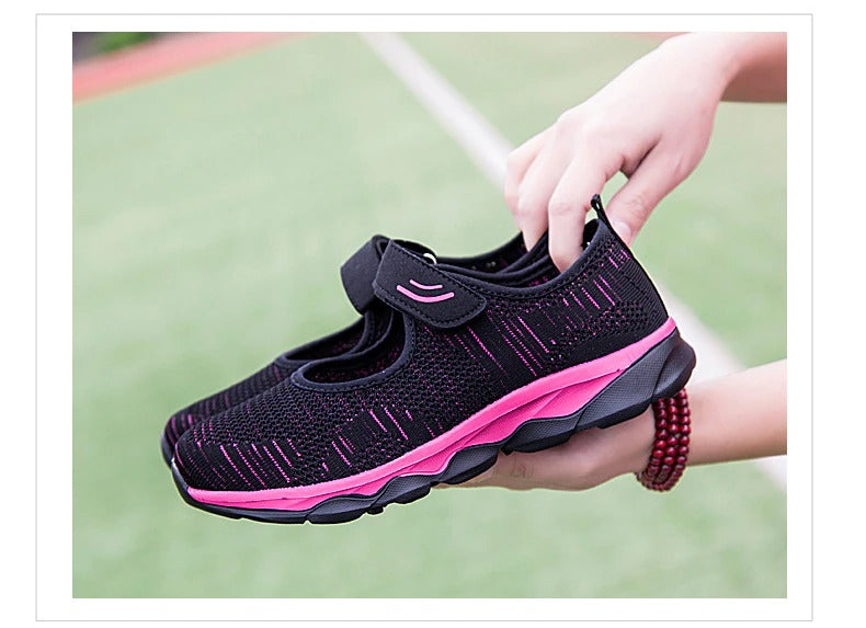 STRETCHABLE BREATHABLE LIGHTWEIGHT WALKING SHOES