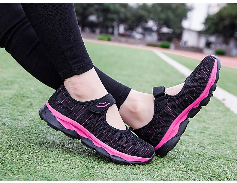 STRETCHABLE BREATHABLE LIGHTWEIGHT WALKING SHOES