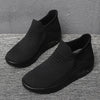 Elastic stretchable lightweight breathable leisure running shoes