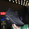 Elastic stretchable lightweight breathable leisure running shoes