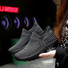 Elastic stretchable lightweight breathable leisure running shoes
