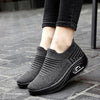 Elastic stretchable lightweight breathable leisure running shoes