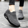 Elastic stretchable lightweight breathable leisure running shoes