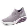 Elastic stretchable lightweight breathable leisure running shoes