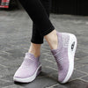 Elastic stretchable lightweight breathable leisure running shoes