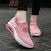 Elastic stretchable lightweight breathable leisure running shoes