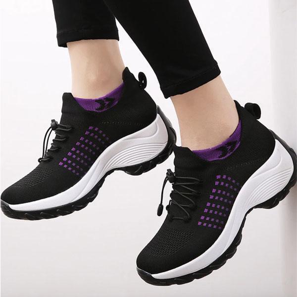 '-Lovely walk- Comfortable Woven Knit Sneakers