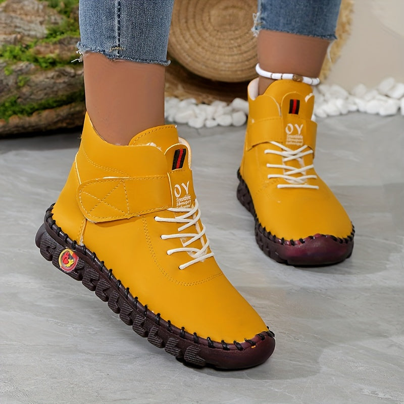 Slip-on boots for women in outdoor setting
