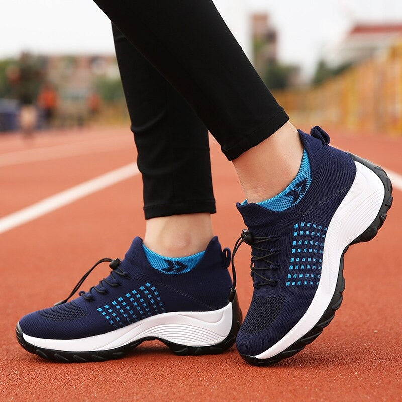 '-Lovely walk- Comfortable Woven Knit Sneakers
