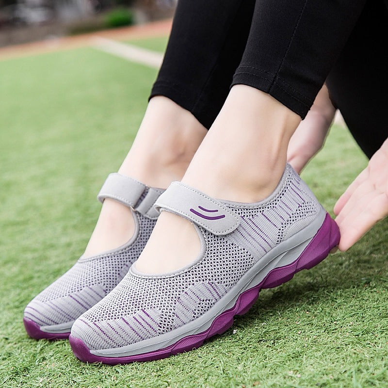 STRETCHABLE BREATHABLE LIGHTWEIGHT WALKING SHOES