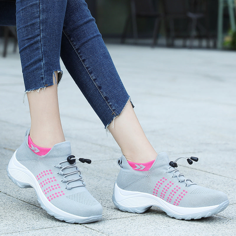 '-Lovely walk- Comfortable Woven Knit Sneakers