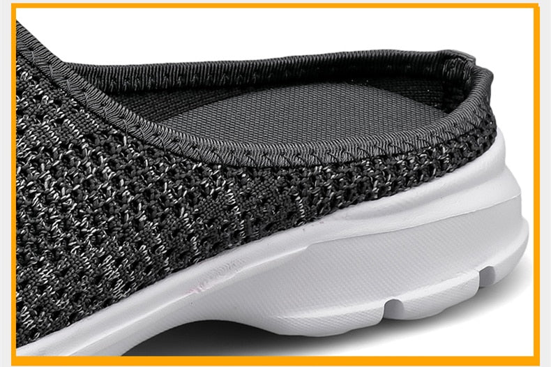 Half Shoes Summer Slip On Fashion Sneakers Casual Mesh Confortable