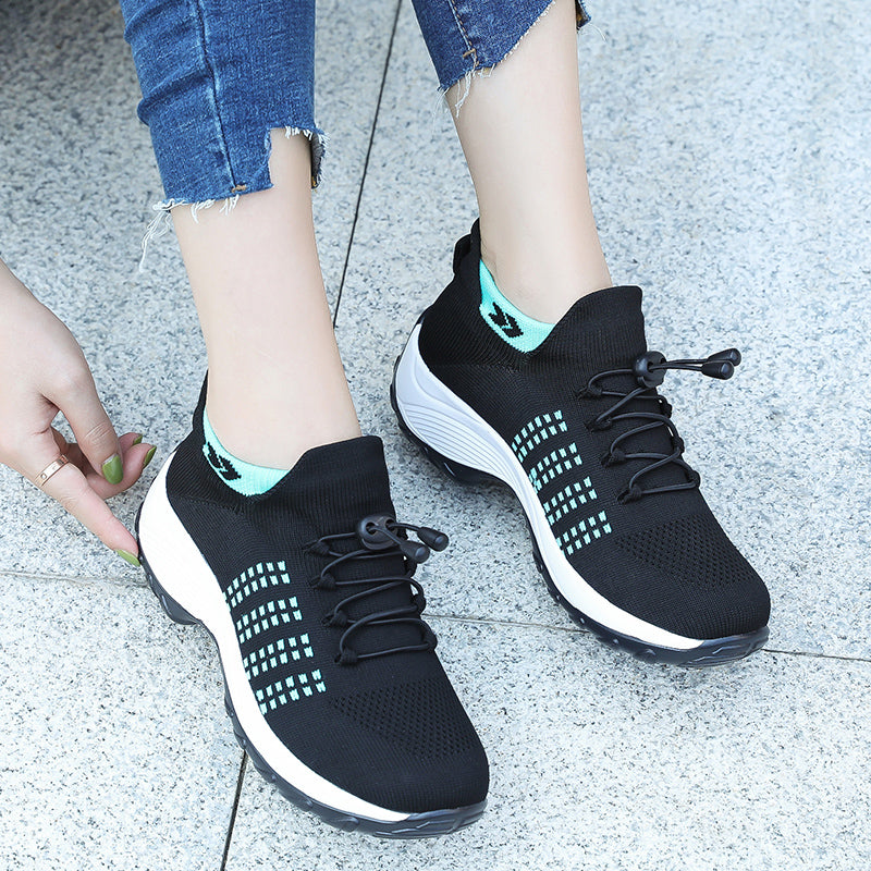'-Lovely walk- Comfortable Woven Knit Sneakers