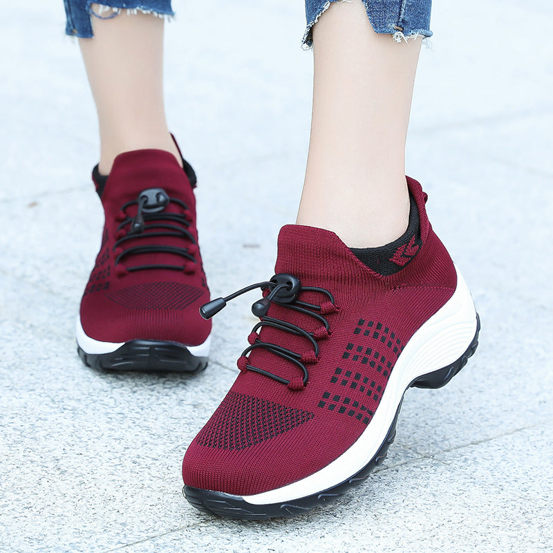 '-Lovely walk- Comfortable Woven Knit Sneakers