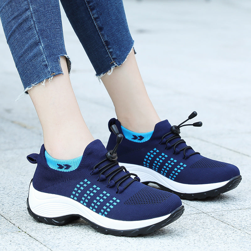 '-Lovely walk- Comfortable Woven Knit Sneakers