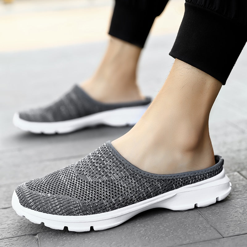 Half Shoes Summer Slip On Fashion Sneakers Casual Mesh Confortable