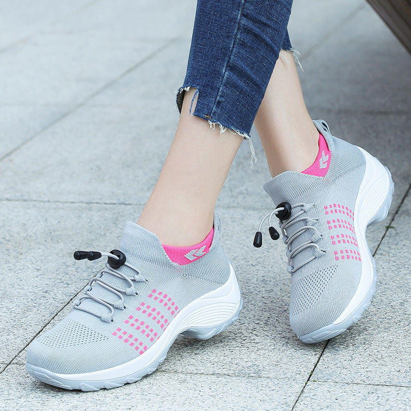 '-Lovely walk- Comfortable Woven Knit Sneakers