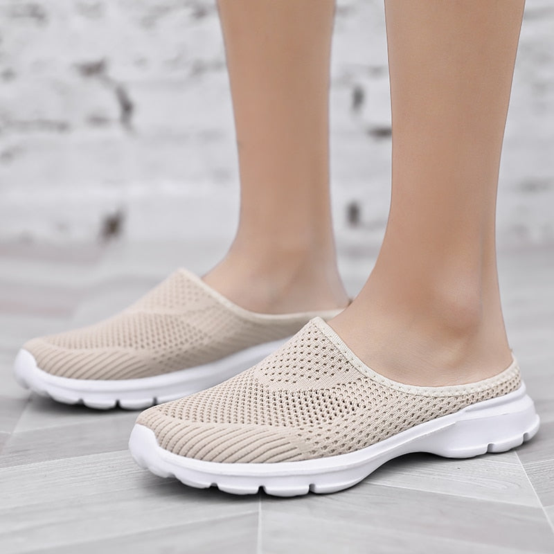 Half Shoes Summer Slip On Fashion Sneakers Casual Mesh Confortable