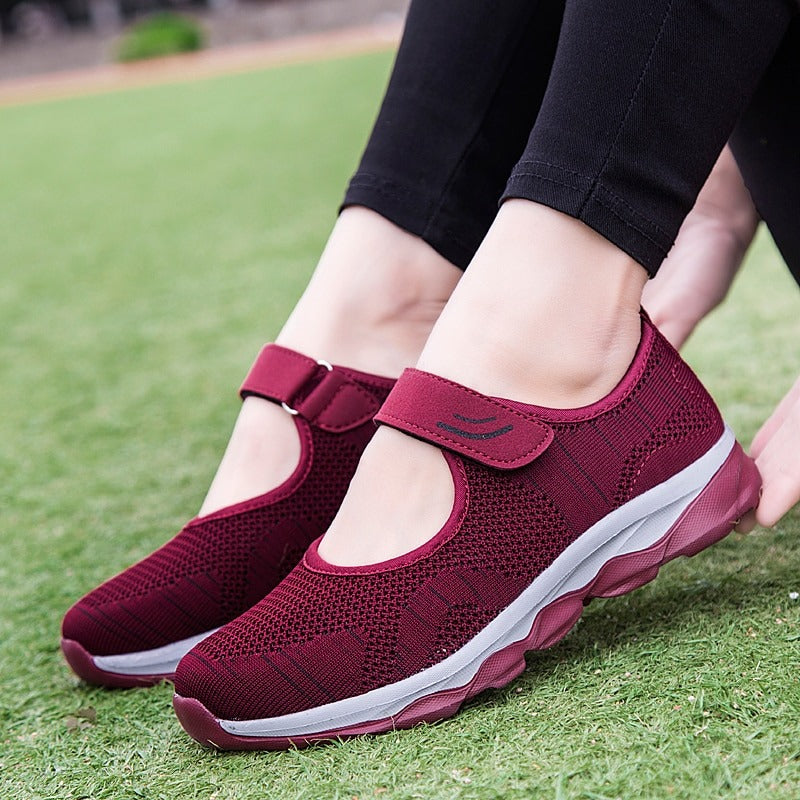 STRETCHABLE BREATHABLE LIGHTWEIGHT WALKING SHOES