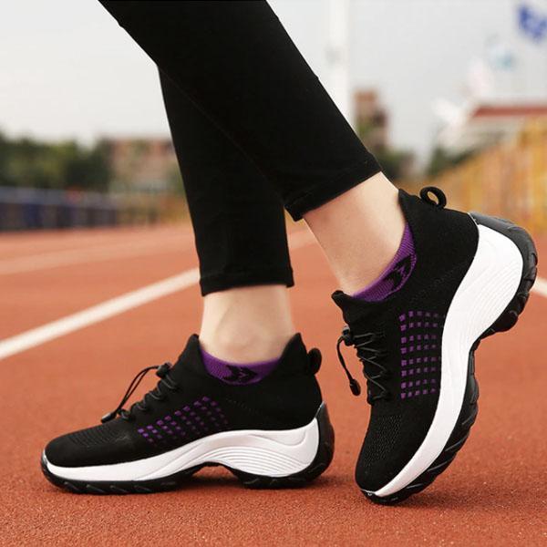 '-Lovely walk- Comfortable Woven Knit Sneakers