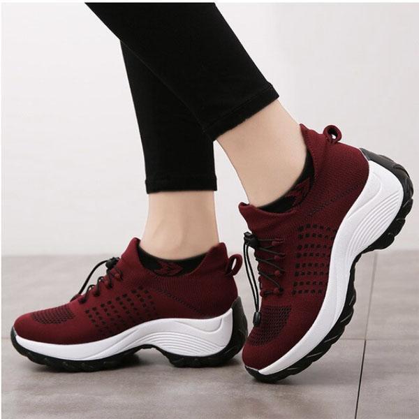 '-Lovely walk- Comfortable Woven Knit Sneakers