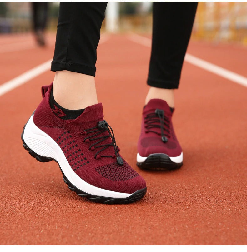'-Lovely walk- Comfortable Woven Knit Sneakers