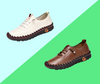 The OY Lightweight and comfortable leather walking shoes.
