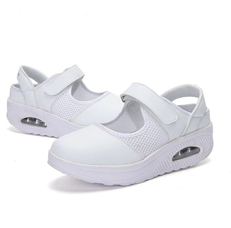 Women's velcro breathable lightweight walking shoe