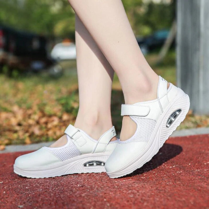 Women's velcro breathable lightweight walking shoe