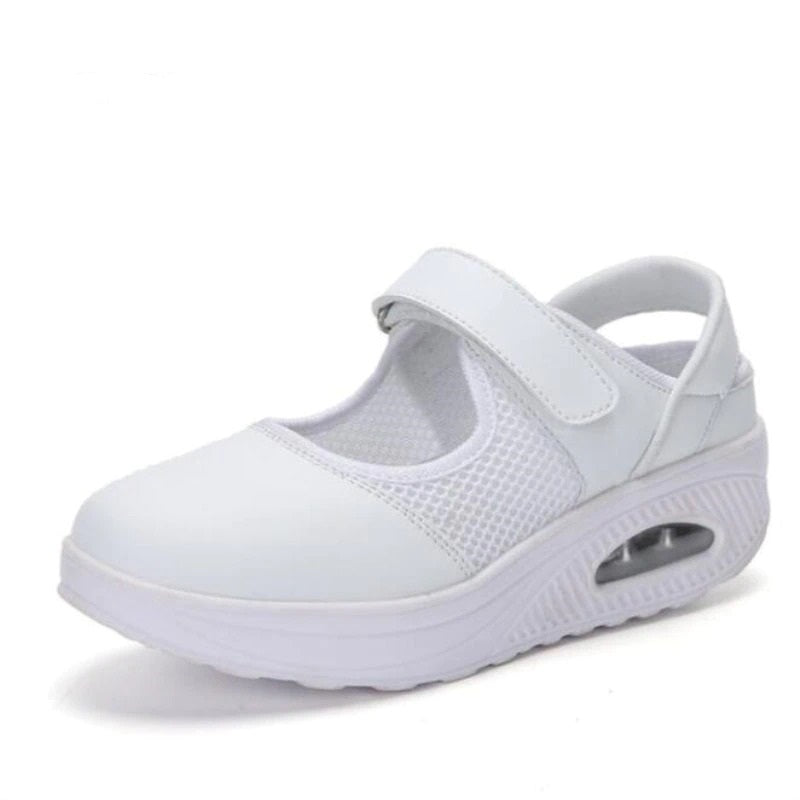 Women's velcro breathable lightweight walking shoe