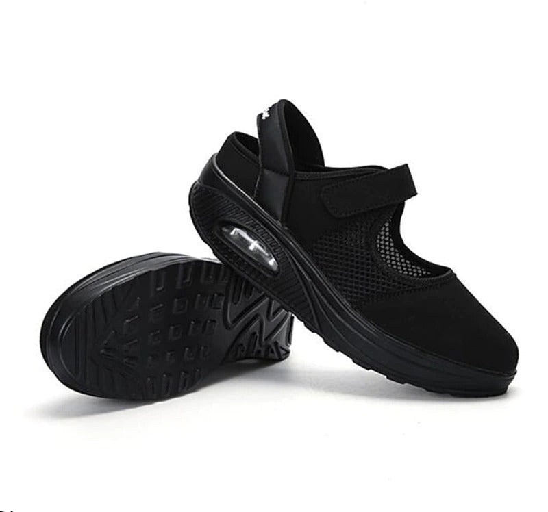 Women's velcro breathable lightweight walking shoe