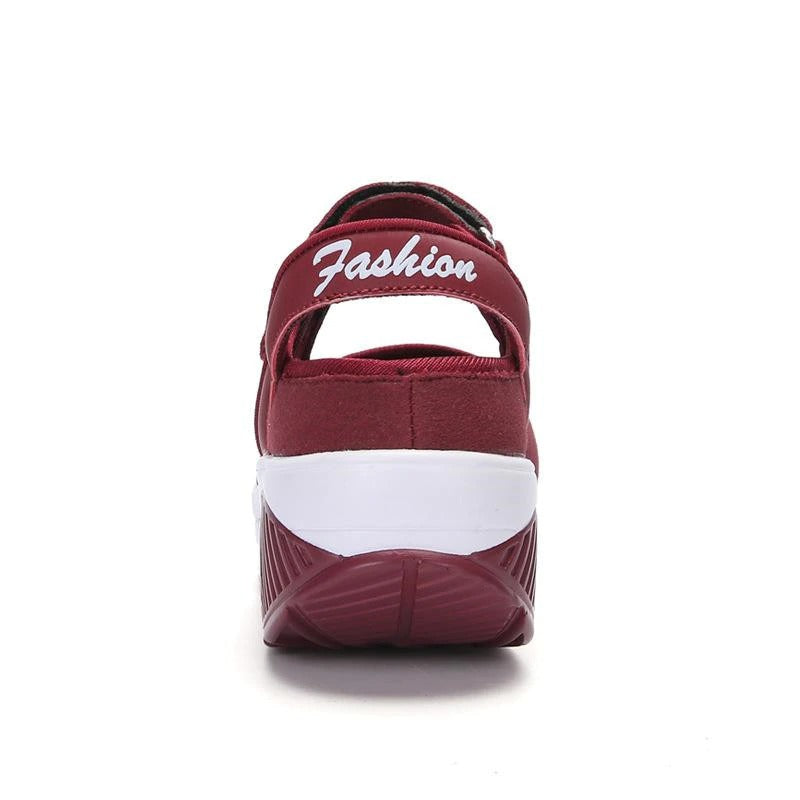 Women's velcro breathable lightweight walking shoe