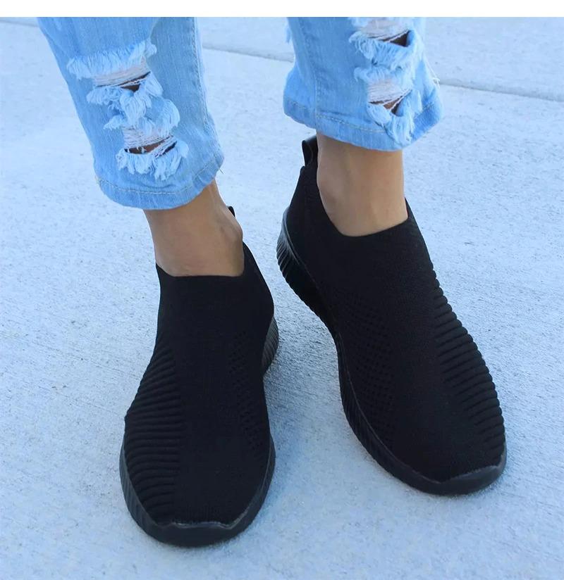 STRETCH FABRIC SOCKS SNEAKERS