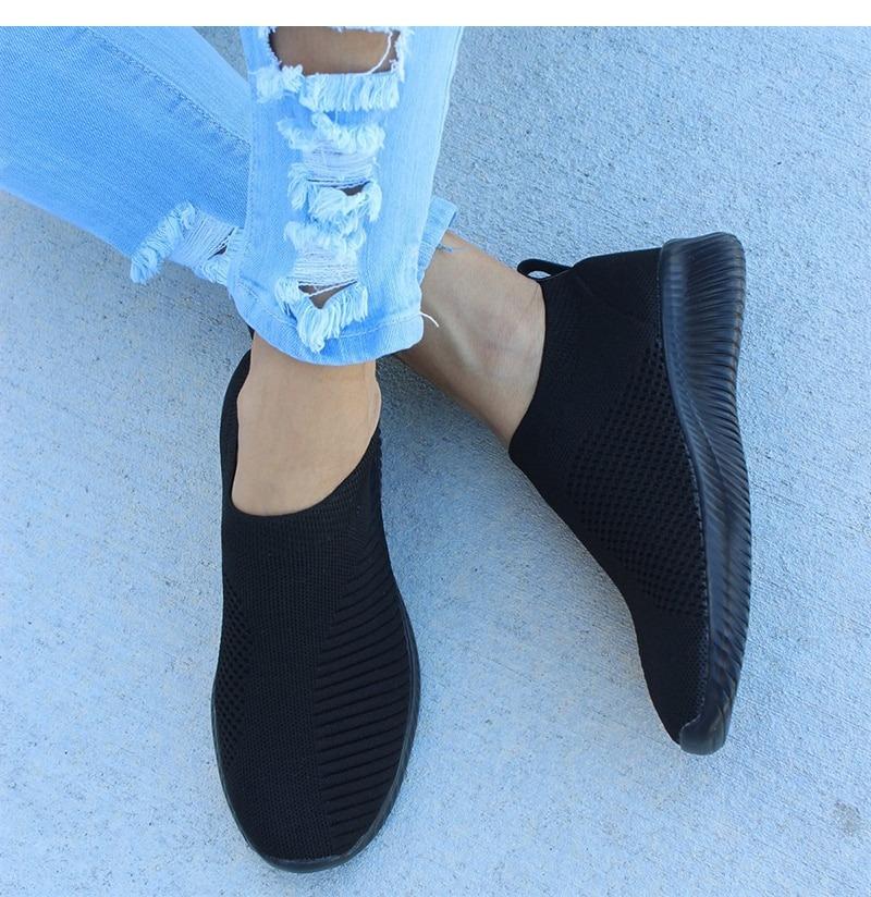 STRETCH FABRIC SOCKS SNEAKERS