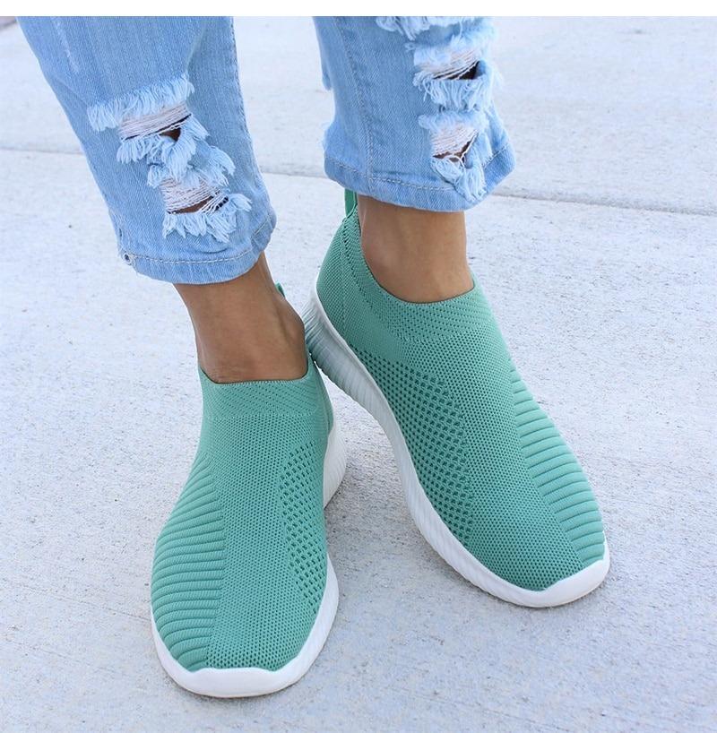 STRETCH FABRIC SOCKS SNEAKERS