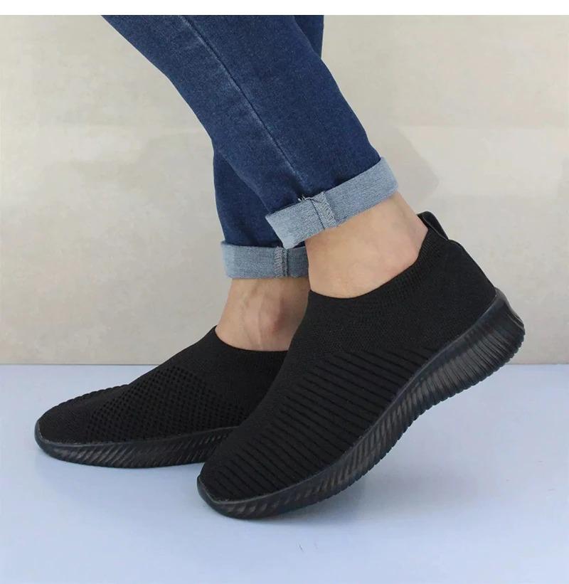 STRETCH FABRIC SOCKS SNEAKERS