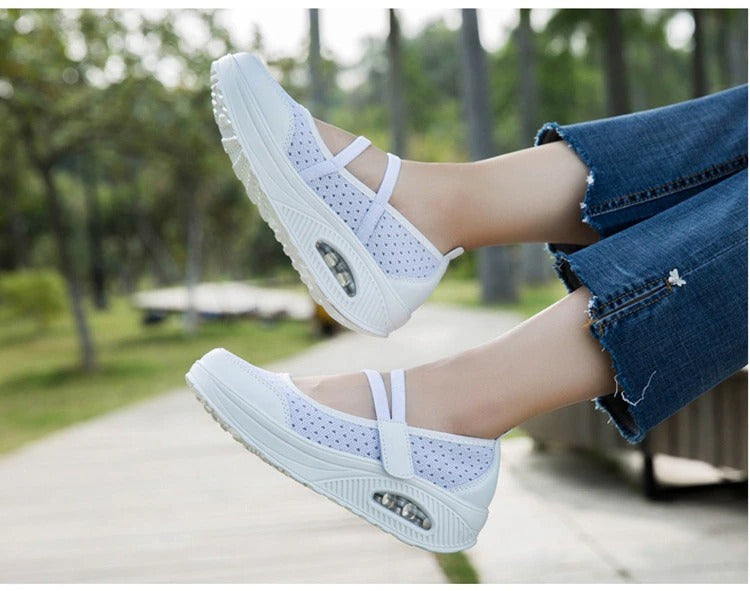 Green ant Women's Breathable Comfortable Hollow Casual Shoes