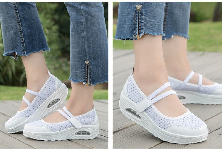 Green ant Women's Breathable Comfortable Hollow Casual Shoes