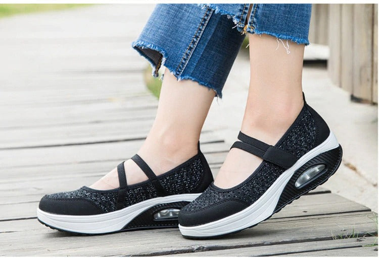 Green ant Women's Breathable Comfortable Hollow Casual Shoes