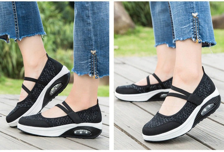 Green ant Women's Breathable Comfortable Hollow Casual Shoes