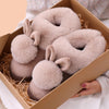 The trending  Fluffy Bunny slippers.