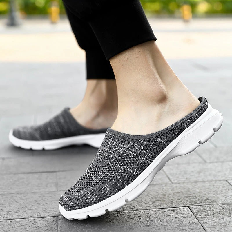 Half Shoes Summer Slip On Fashion Sneakers Casual Mesh Confortable