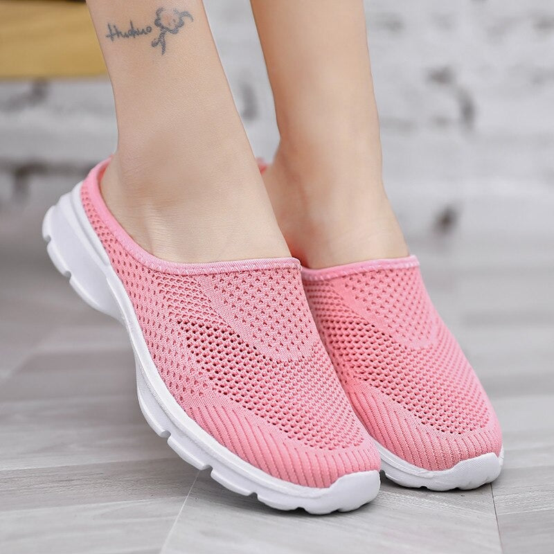 Half Shoes Summer Slip On Fashion Sneakers Casual Mesh Confortable