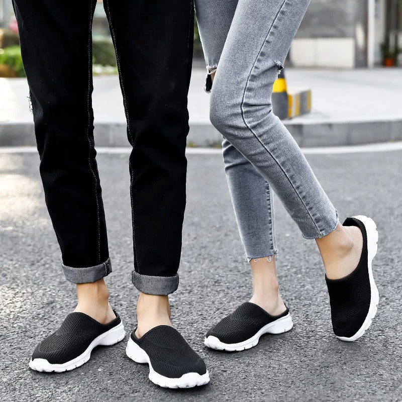 Half Shoes Summer Slip On Fashion Sneakers Casual Mesh Confortable